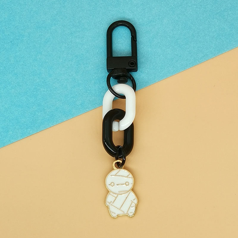 Wholesale Halloween Pumpkin Skull Bat Ghost Alloy Keychain